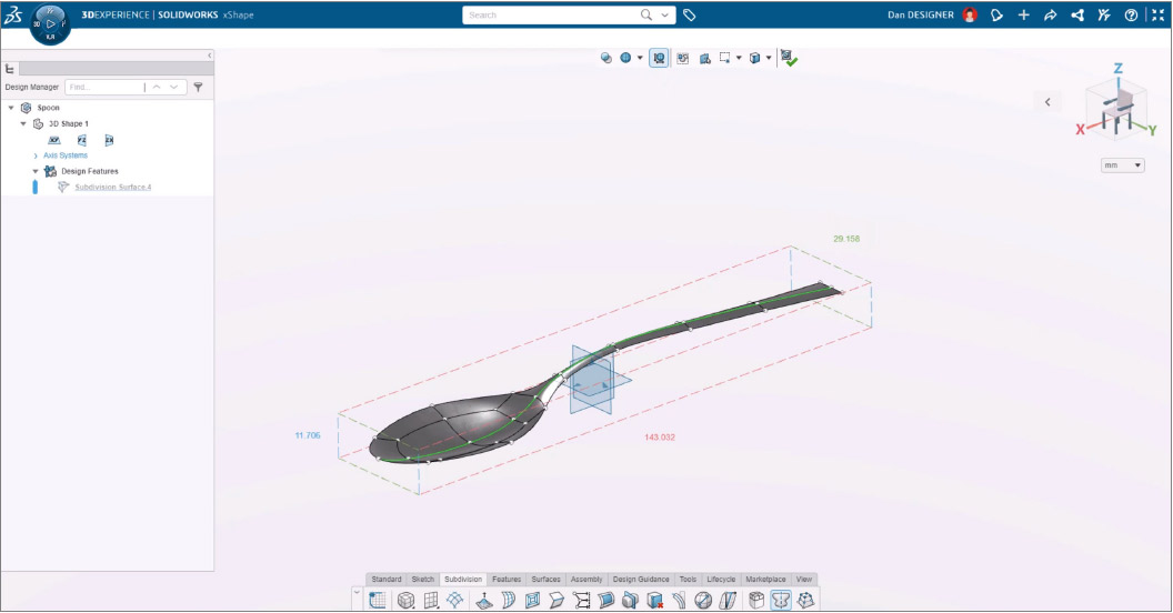 Sub-D-Modellierung mit 3D Creator und 3D Sculptor